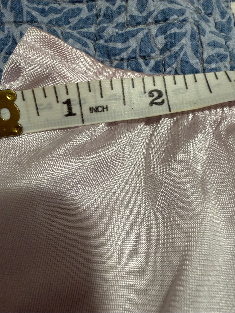 Vintage lilac slip skirt with lace trim - Picture 7 of 7